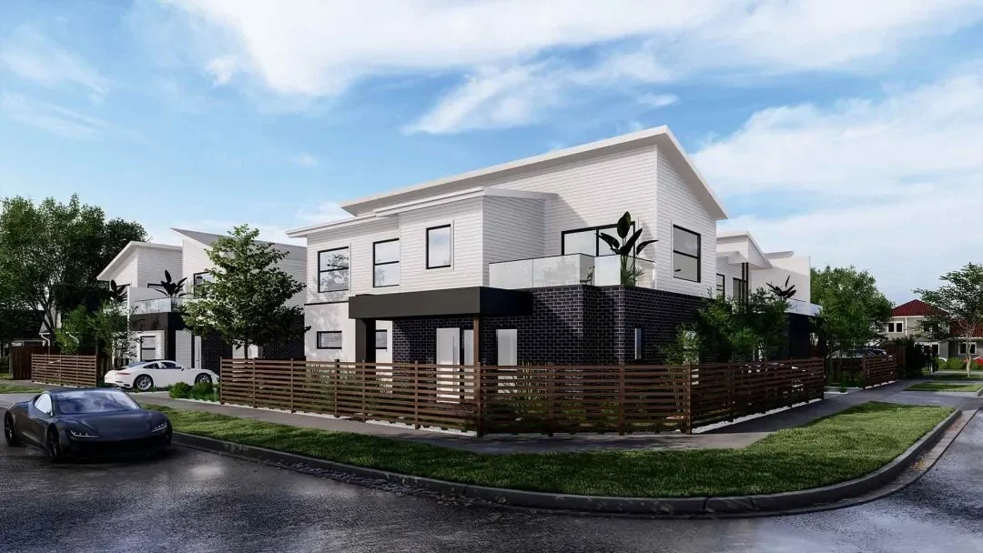 St Albans - 8 Townhouse Development - design visualisation